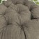 Pillow for swing "Tina", diameter 60 cm, dark beige color