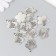 Decor for creativity Metal "Flower with butterflies" silver 2x2.3 cm