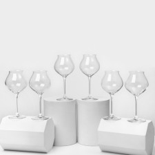 A set of glasses for the wine Macaron Fascination, 400 ml, crystal glass, 6 pcs
