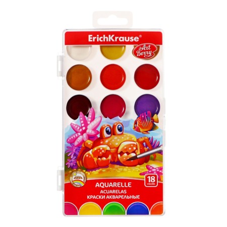 Watercolor 18 Erichkrause ArtBerry, with UV protection, plastic, euro suspension, without brush-6