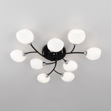 Ceiling chandelier Citilux "Florida" CL148195, 92x92x14.5 cm, 9x60W, E14, Black Color Black-1