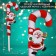 Topper decorative cane "Grandfather Frost with a gift" 16.7x67.5 cm