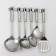 A set of kitchen accessories "Standard", 6 items, on a suspension, silver color