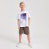 Children's Minaku Colors T -shirt, white/purple color, height 134
