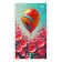 Notepad A6, 24 sheets in a cage on a paper clip "Bright flowers", cover Cover Cardboard, block 60 g/m2, mix