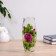 VAZ Rose with painting on the venue, d-7cm 10x23 cm
