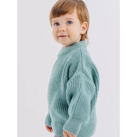 Sweater Children's Knitted Rant KnitWear, height 86 cm, mint color-8