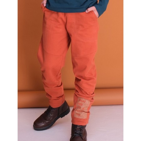 Pants for boys, height 116 cm, ocher color