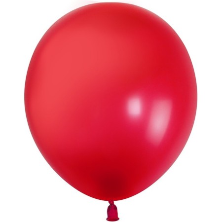 Latex ball 12 ", pastel, 100 pcs., Red