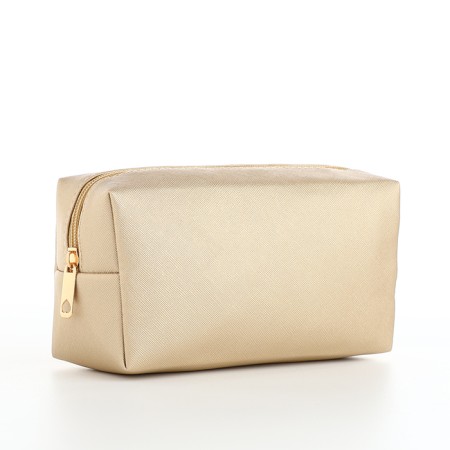 Cosmetic bag dorus, 18*7*9, lightning departure, lining, gold