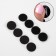 A set of adhesive -based Velcro, d = 2 cm, 4 pairs/8 pcs, black color