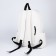 A backpack with a zipper, 4 outer pockets, white color
