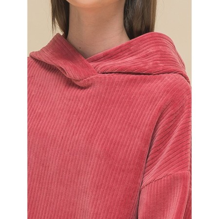 Girls' sweatshirt, height 140 cm, red color-9