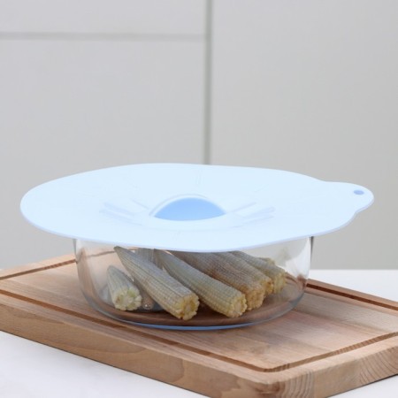 The storage cover of the share "Simlin", silicone, d = 21 cm, blue color-1