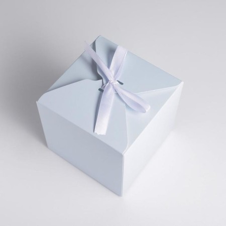 Gift folding box, packaging, “blue”, 12 x 12 x 12 cm-3