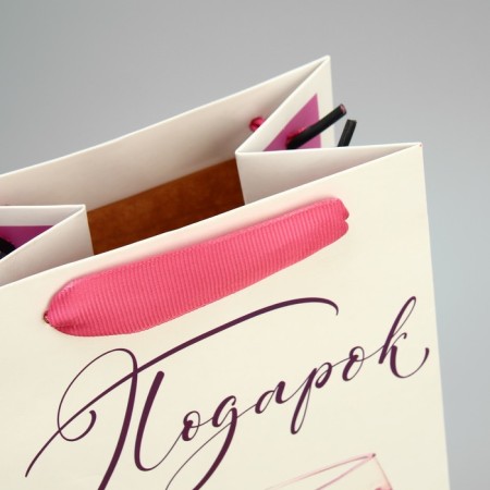 Gift package for a bottle, packaging, "glass", 36 x 13 x 10 cm-4