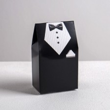 Bonbonniere box, gift packaging, wedding, gift packaging, “groom costume”, 5.8 x 10 cm