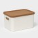 Korely maxi lid basket, 2.4 l, 23.5 × 16.5 × 13.5 cm, ivory color