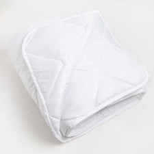Blanket 140x205 cm, 300 g/cm, bamboo fiber, microfiber, white color