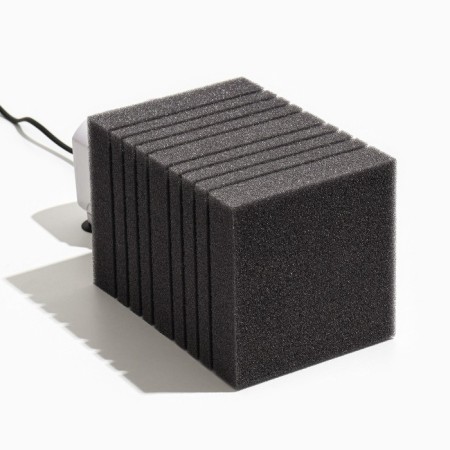 Rectangular sponge for the turbo filter No. 16, 14 x 14 x 20 cm, gray-4