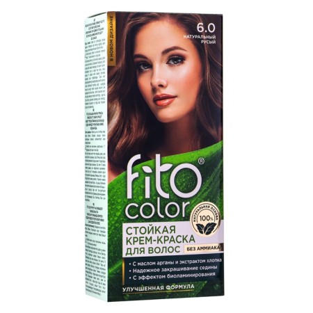 Persistent Cream for Hair Cream Fitocolor, natural light tone, 115 ml