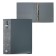 Folder on 4 rings A4, Calligrata, 40 mm, 700 μm, inner pocket, pocket for a spine, gray