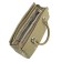 Bag women, genuine leather, olive 30x9x23 cm