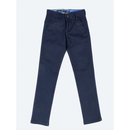 Pants for ISee boys, height 128-134 cm, dark blue color-1