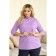Women's turtleneck, size 56, lilac color