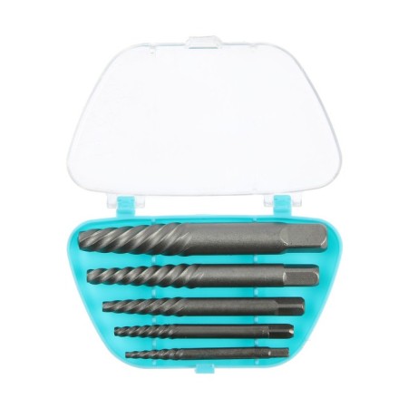 Set of Tundra extractors, 5 pcs., 45 steel, large left thread, M3-M18 range-1