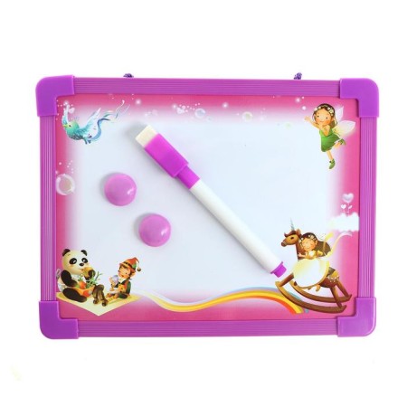 Magnetic drawing board with a marker-stitch and 2 magnets, MIX color-1
