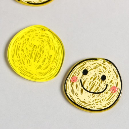 Decor for the work of acrylic "Karakuli. Smiley" 3.5x3.3 cm