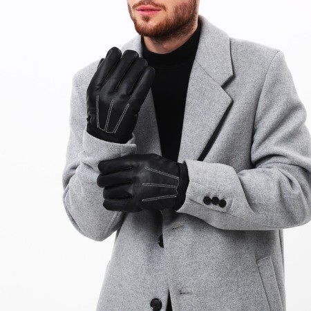 Gloves male, dimensionless, with insulation, black color-3