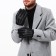 Gloves male, dimensionless, with insulation, black color