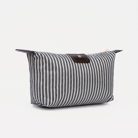 Cosmetic bag with lightning, black/white color