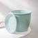Pot for flowers with the pallet "Venice", 2 l, d = 16 cm, mint color