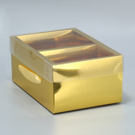 Gift folding box, packaging, “gold”, 23 x 15 x 10 cm-3