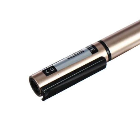 Ballic handle Devente My Gold 0.7 mm, ultral letter, blue ink, oil base, gold corps-4