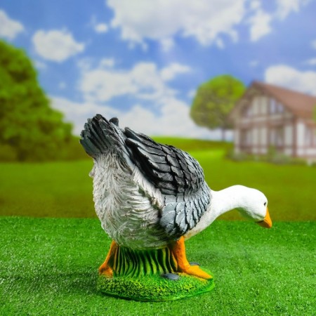 Garden figure "Goose neck down" 50x18x30cm-2