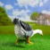 Garden figure "Goose neck down" 50x18x30cm