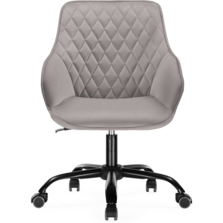 Computer chair almer plastic/velor, black/gray 57x60x84 cm-1