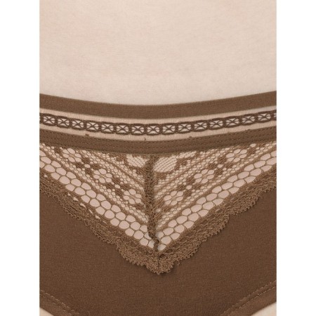 Female cowards, size 48, chocolate color-1