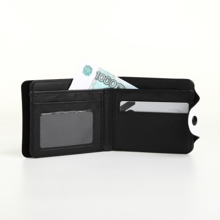 Wallet on the button, beige color-6