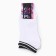 Women's socks shortened, white/black color, rr 25