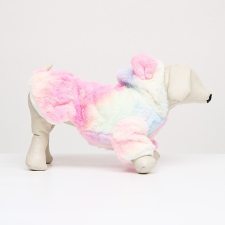 Bunny jacket with a hood, size XS (DS 20, Osh 12.5 cm, og 30cm), pastel-2