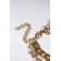 Pearl bracelet "Chain", white color in gold, l = 16 cm