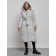 Coat insulated winter feminine, size 42, color light gray