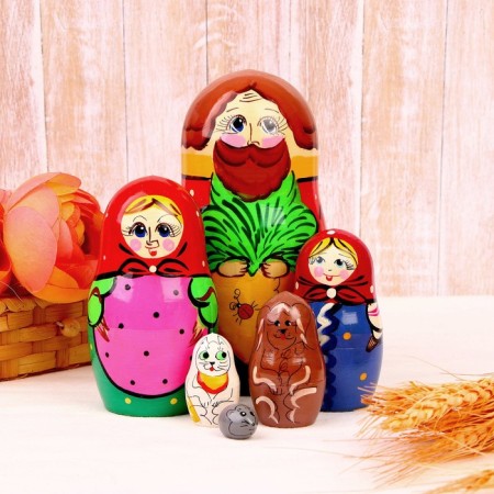 Nesting doll "Turnip" 6 in 1, mix-6