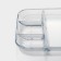 Menzhitsa from heat -resistant glass for baking, 4 sections