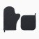 New Year. Set of kitchen Ethel Winter Village mittens 20x28cm, 19x19cm selection, 100%HL